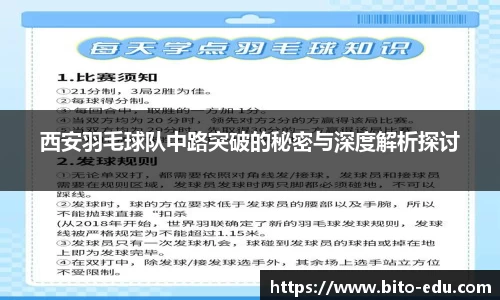 西安羽毛球队中路突破的秘密与深度解析探讨